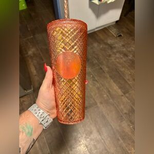 Starbucks Rose Gold Holiday Jewelled cup